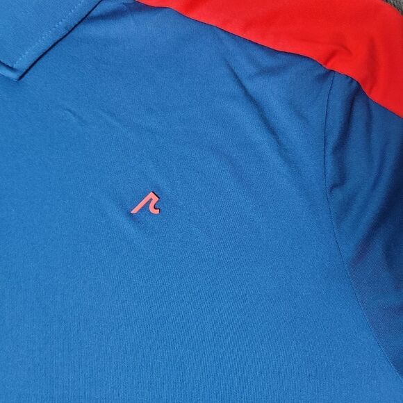 Redvanly Evans Golf Polo Mens Size Xl Purepoly Tech  Admiral Blue Red New - Picture 3 of 11